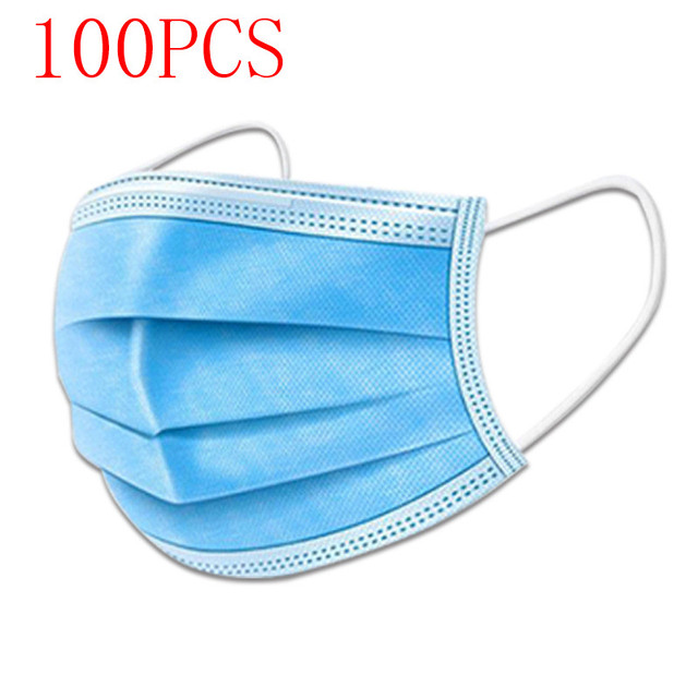 Nonwoven Disposable Masks 3 Layers Face Mask Breathable Disposable Mouth Mask Adult Mascarilla Mask 18 Hours Shipping