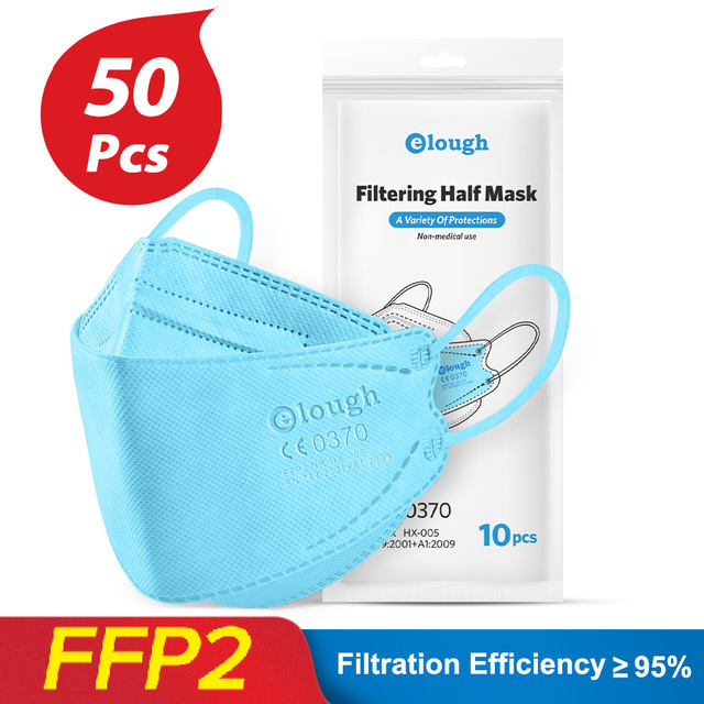 قناع Mascherine FFP2 Mascarillas FPP2 أقنعة KN95 للبالغين 4 رقائق ffp2fan قناع Mascherina FFPP2 قناع الجهاز التنفسي FPP2 Masque FFP 2 maske