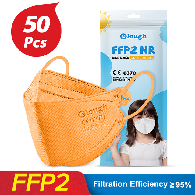 Elo FPP2 Masks For Kids 6-12 Years Korean Fish Mascarilla Infantil FPP2 Resale 4 Layers FFP2 KN95 Mask For Kids