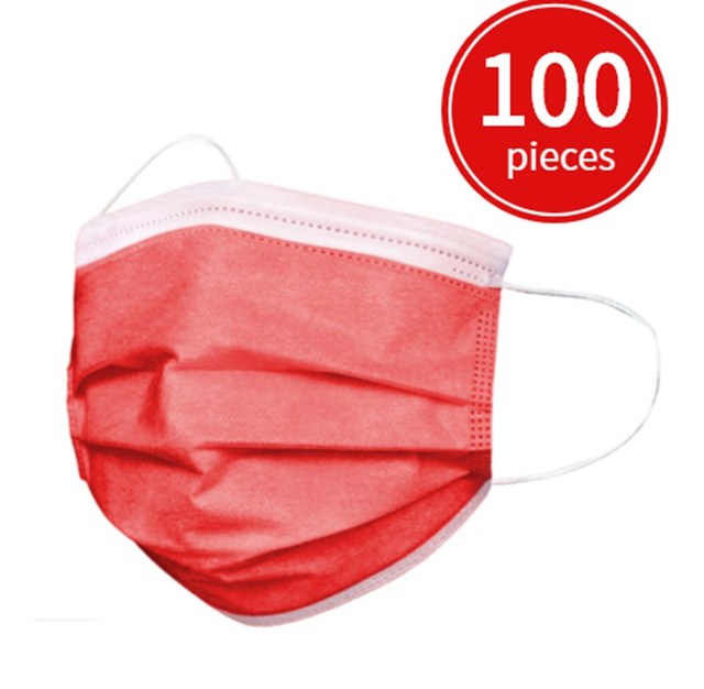 3-layer protective face mask with anti-dust filter for adults disposable