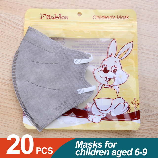 10/20/50pcs ffp2mask niños 6-9old mask for children kn95 mascarillas niños ce washable kids ffp2reutilizable fpp2 infantil masks