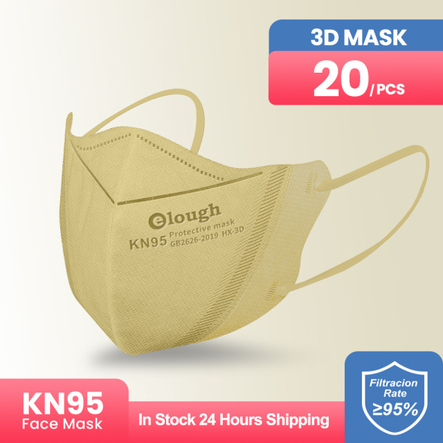 Elough mascarillas fpp2 3D Face Mask mascarilla kn95  fpp2 homologada españa KN95Mask Adult 4 Layers FFP2 Respirator Approved CE