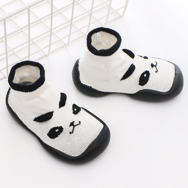 Unisex Baby Shoes First Shoes Baby Walkers Toddler First Walker Baby Girl Kids Soft Rubber Sole Baby Shoes Knit Socks Anti-slip