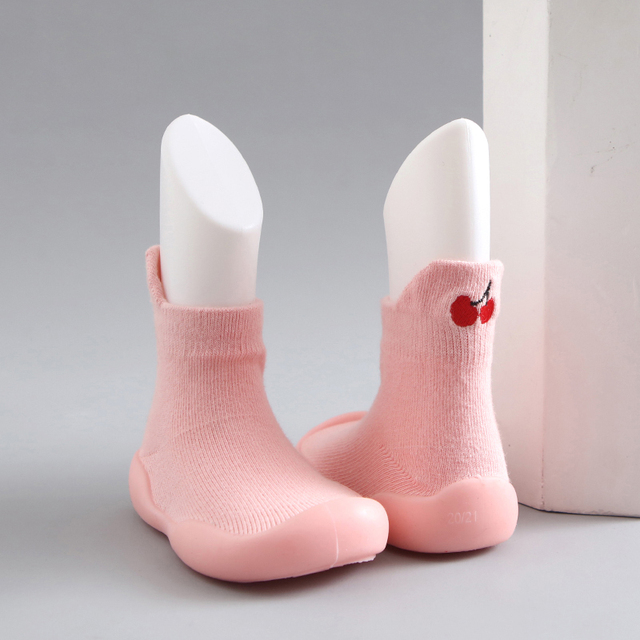 Children Anti-Slip Shoes Newborn Baby Girl Cotton Non-Slip Floor Socks Baby Boy Rubber Sole Cartoon Indoor Socks Infant Shoes