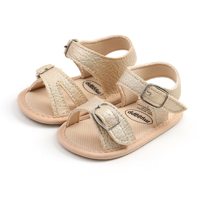 New Infant Baby Shoes Baby Boy Girl Shoes Toddler Flats Summer Sandals Flower Soft Rubber Sole Anti-slip Crib Shoes First Walker