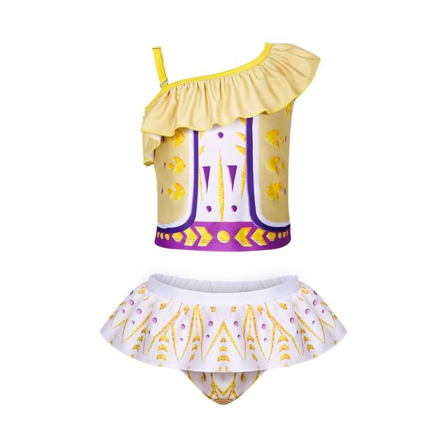 Princess Girls Bathing Suit One Piece Bathing Suit Kids Bathing Suit Snow White and Elsa Two Pieces Bathing Suit