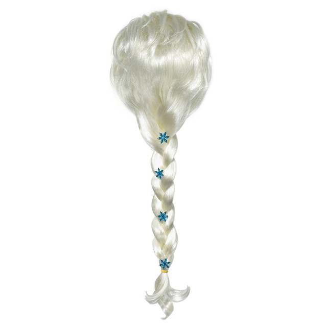 Frozen Wig Princess Braid Elsa Cosplay Accessories Unicorn Snow White Melida Descendant of Moana Tinker Bell Wigs Rapunzel