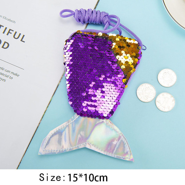 Girls Little Mermaid Party Accessories Necklace Ring Earrings Bracelet Kids Toy Birthday Gift Magic Embroidery Shoulder Bag Headband