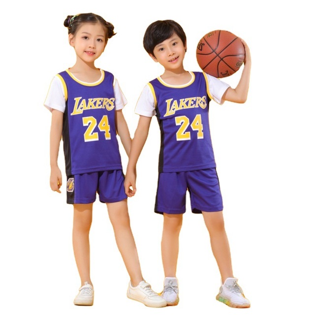 Baby boy basketball uniform outdoor sportswear 3-12 years old girls youth short suit summer children designer clothes set