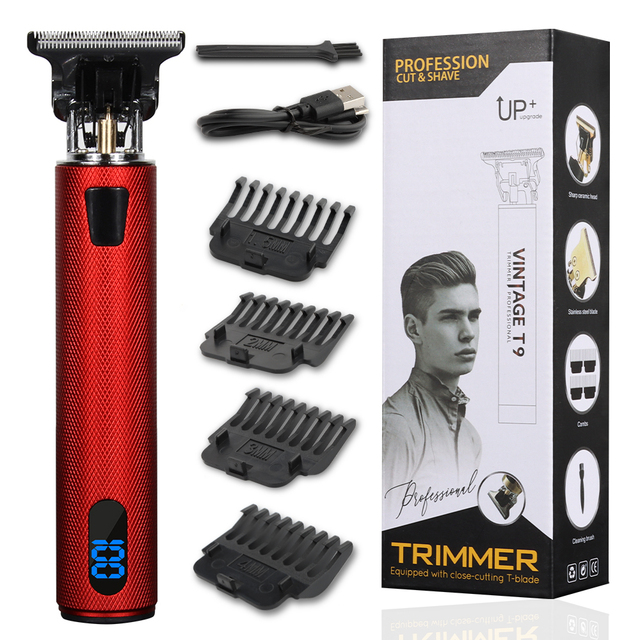 T9 USB Electric Hair Cutting Professional Beard Trimmer Machine Rechargeable New Hair Clipper Man Shaver Trimmer For Men Barber