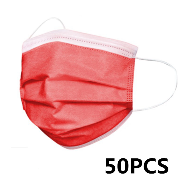 10-200pcs Face Mask Adult Disposable Mask 3 Ply Security Protection Face Masks mascarillas quiurgicas homology adas