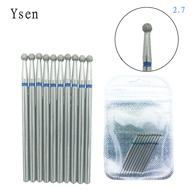 10pcsSet Diamond Nail Drill Bit Artery Electric Cutters For Pedicure Manicure Files Cuticle Burr Nail Tools Accessories