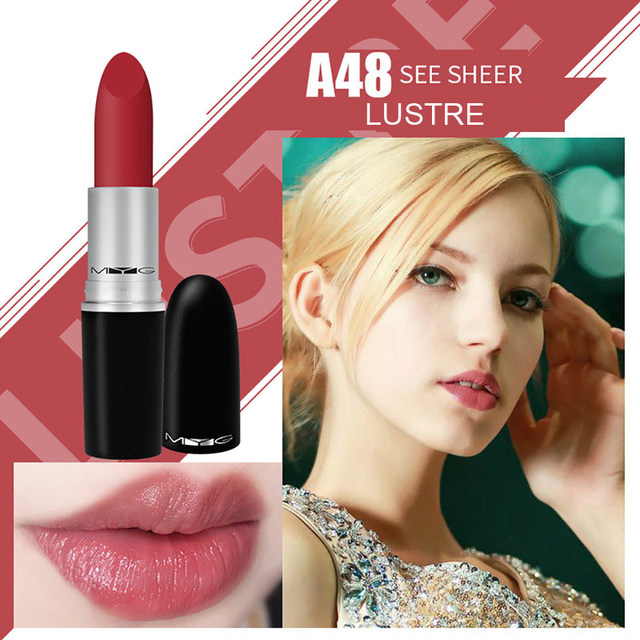 New Matte Lipstick High Quality Metal Tube Bullet Lipstick Lipstick Waterproof Long Lasting Lipstick Lip Makeup Cosmetics