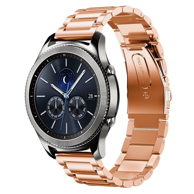 22mm Metal Strap for Samsung Galaxy Watch 3 45mm/Huawei Watch 3 GT3/Amazfit GTR Stainless Steel Strap for 20mm Galaxy Watch 4