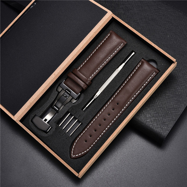 Soft Leather Watch Straps for Samsung Galaxy Gear S3 Business Strap Bracelets Men Women Watches 18mm 20mm 22mm 24mm