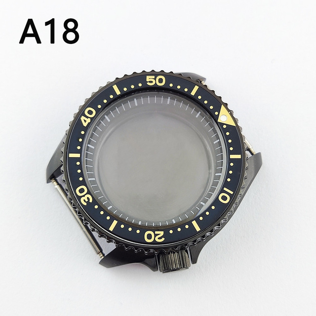 41.5mm NH35 NH36 case, watch accessories, stainless steel plated sapphire glass suitable for NH35 NH36 movement