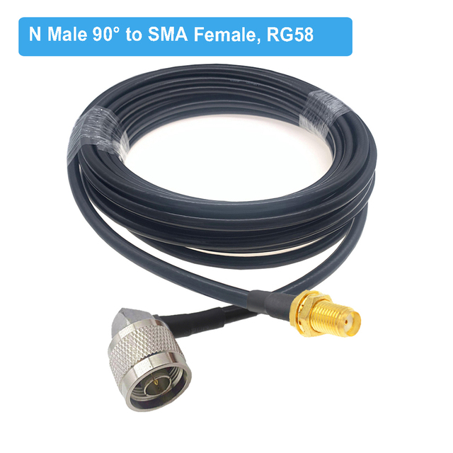 1pc RG58 N Type Male/Female to SMA Male Plug RF Coaxial Adapter Pigtail Cable RG-58 Extension Jumper Cord 15cm 50cm 1M 2M 5M