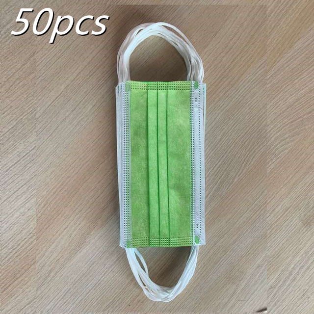 Nonwoven Disposable Masks 3 Layers Face Mask Breathable Disposable Mouth Mask Adult Mascarilla Mask 18 Hours Shipping