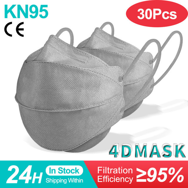 4D Mascarilla FPP2 Homolokada 4 Layers Respiratory Protective Face Mask CE KN95 Mascarillas Negras Reusable ffp2fan Certification