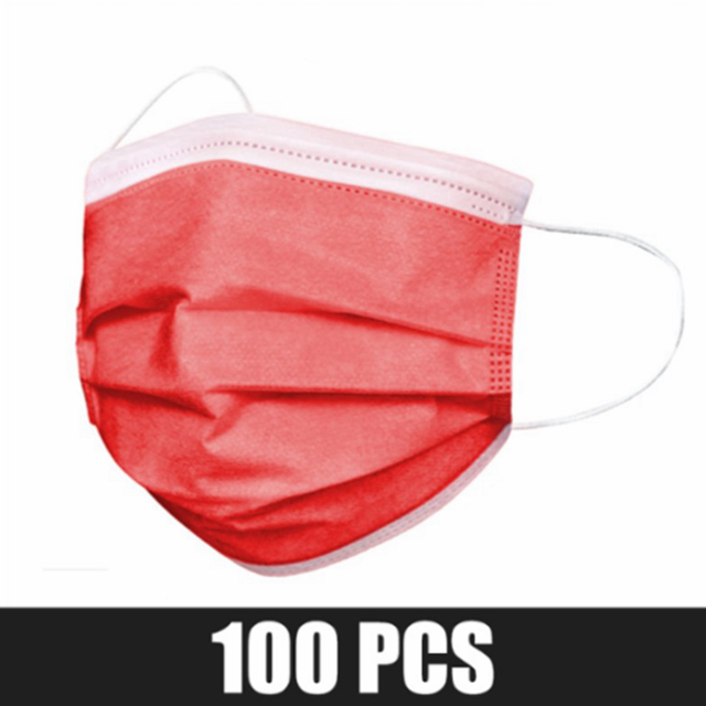 10-200pcs Meltblown Disposable Face Mask 3 Layers Mascarillas quiurgicas homology adas Adult Mouth Mask Paintball Masque Fast Ship