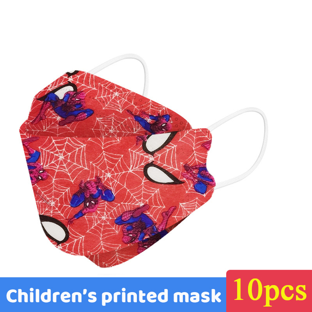 Disney Mickey Kids KN95 Face Mask 4 Layers Dust-proof Respirator Reusable Boys Girls 4-12 Years FFP2 Mouth Mascarilla