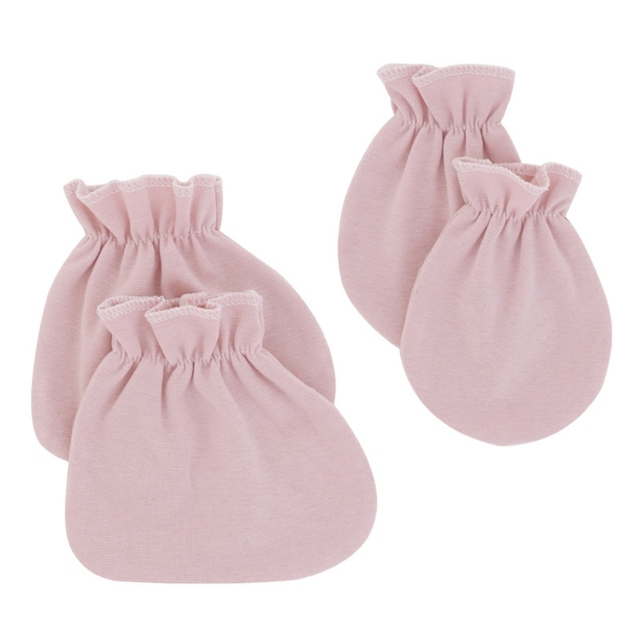 T5EC 4 Pairs Baby Soft Cotton Gloves Anti Scratch Face Protection Gloves For Newborn Baby Shower Gifts