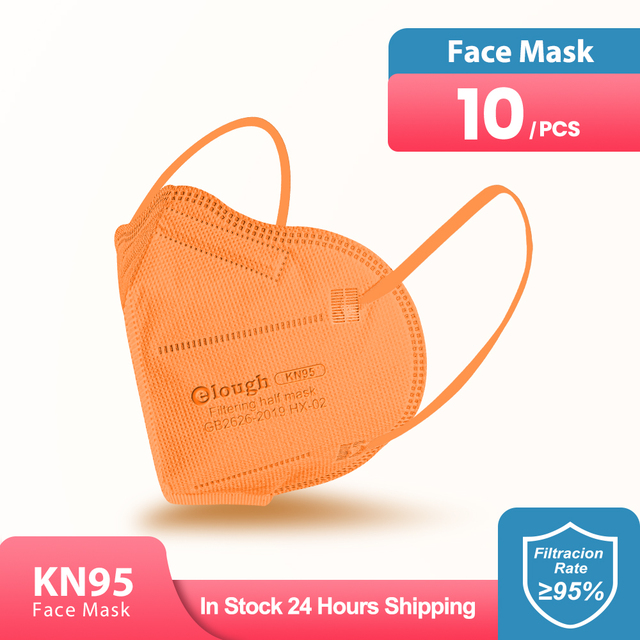 Elough KN95 Mascarillas FFP2 Mask FPP2 Face Wipe Masks 95% CE Filter 5 Ply Mask ffp2masque Kn95 Mascara Adults