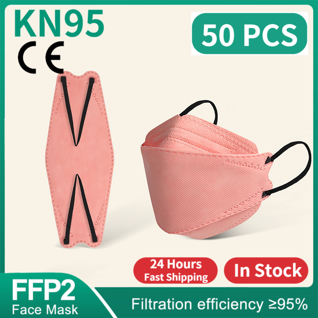 CE FFP2 Respiratory Mascara Mask FPP2 KN95 mascarilla fpp2 homology ada 4 layer korean fish face mask fp2 black mask ffp2tool KN95