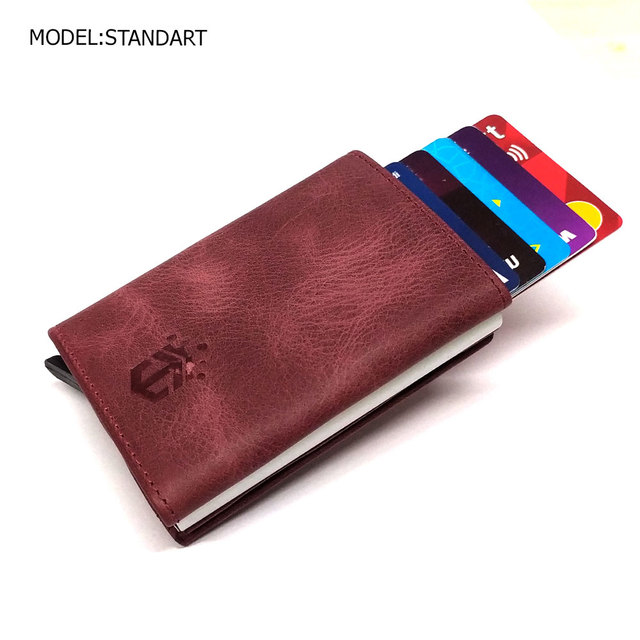 smart wallet business card holder genuine cowhide handmade smart automatic card holder men gift distributions card holder wallet wallet men card holder purse cards wallet money purse men's wallet id card holder men's wallets