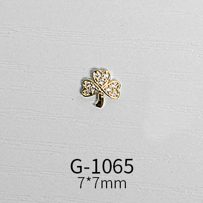 Japanese nail art zircon jewelry high-end luxury zircon real gold and color net red nail decoration G1047-G1070