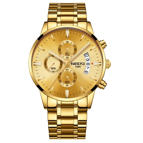 NIBOSI men's luxury watch, luxury celebrity watch, a watch for men used on official occasions, made of pure quartz