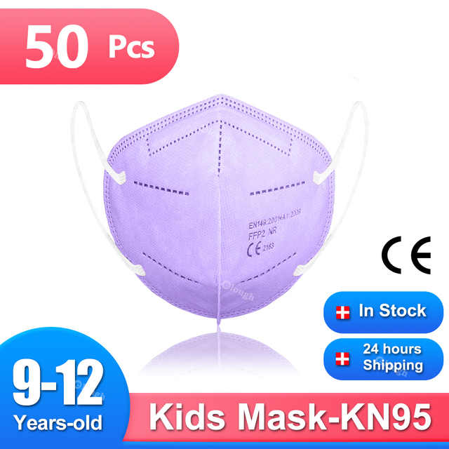 KN95 Mask Mascarillas fpp2 niños 9 a 12 años Respirator Protective CE ffp2 Mask Kids Face Mask Masken ffp 2 approved