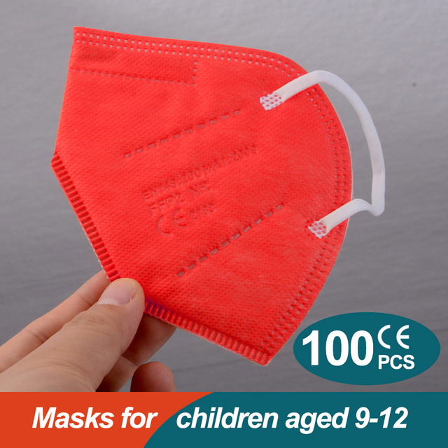 9-12 Years FFp2 Mascarillas Children Colors kn95fan Kids ffp2fan Ninos CE Masque FPP2 Reusable Filter Mask kn95 infantil