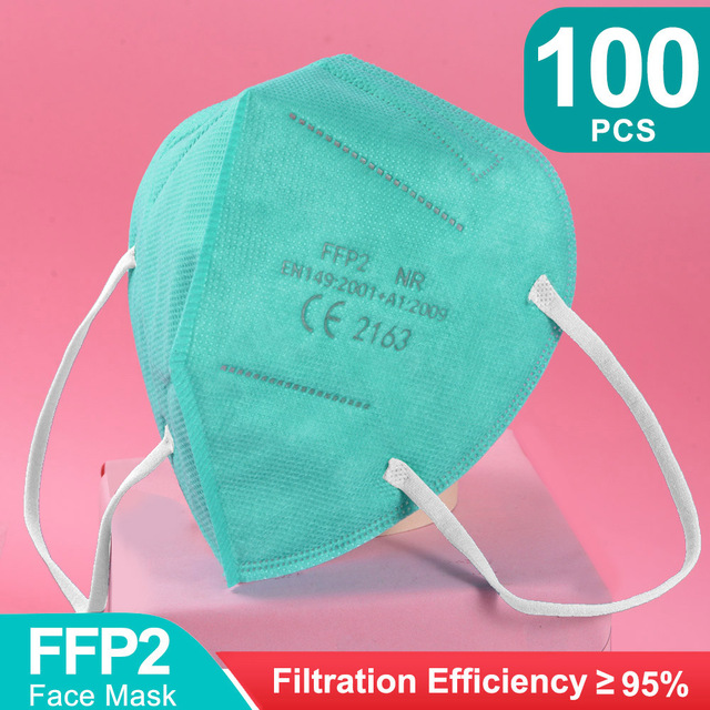 قناع ffp2 negras ffp2 متعدد الألوان ffp2 mascarillas kn95 mascarillas fpp2 قابل لإعادة الاستخدام ce قناع واقٍ الجهاز التنفسي fpp2 mascarillas