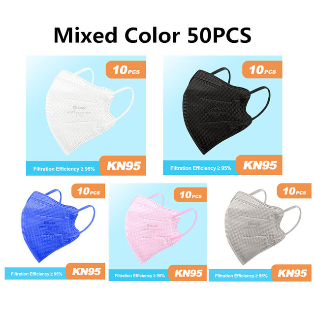 FFP2mask Kids 6-9 Elderly KN95 Mascarilla FPP2 Homologada Infantil 4 Layers Multicolored FFP2 Children Face Mask Boy Girl Mask Enfant