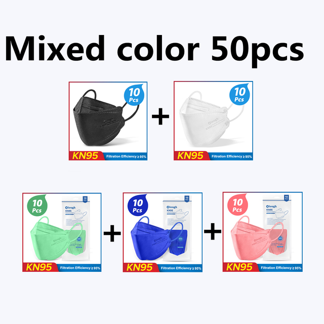 CE ffp2fan fish mask black FFP2 Mascarillas ffp2 mascarillas CE KN95 approved masks health colors ffp2 reusable fish mask