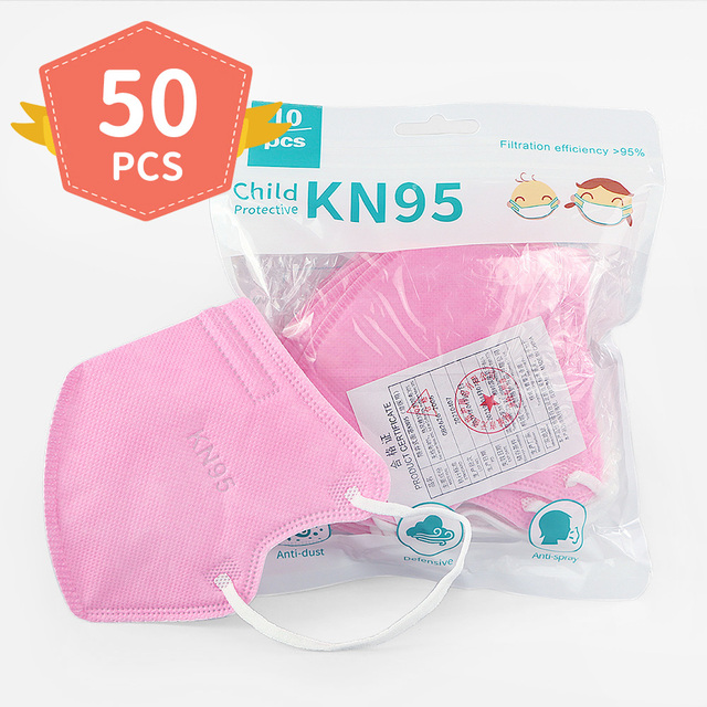 2022 New Kids FFP2 KN95 Mask for 3-10 Years Old Kids Thicker Cute 5 Layer Mask Reusable Breathing Mouth Mask Anti-Fog