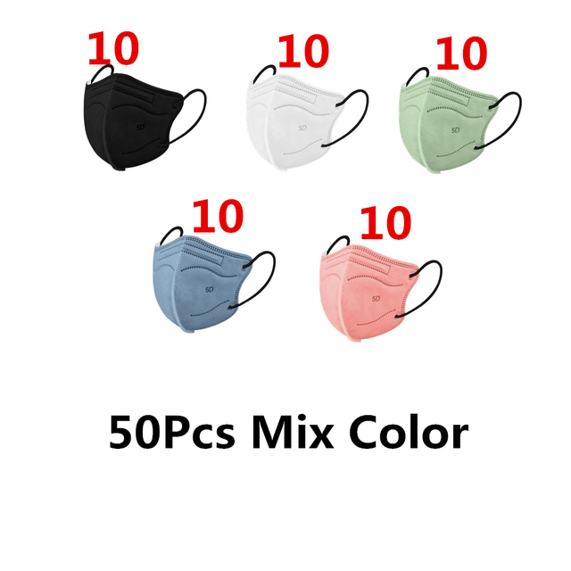 Elough 5D FFP2 Mascarillas KN95 Certified Adult Colorful ffp2fan Kn95 Face Mask FPP2 Approved Mascarillas Fpp2 Mask