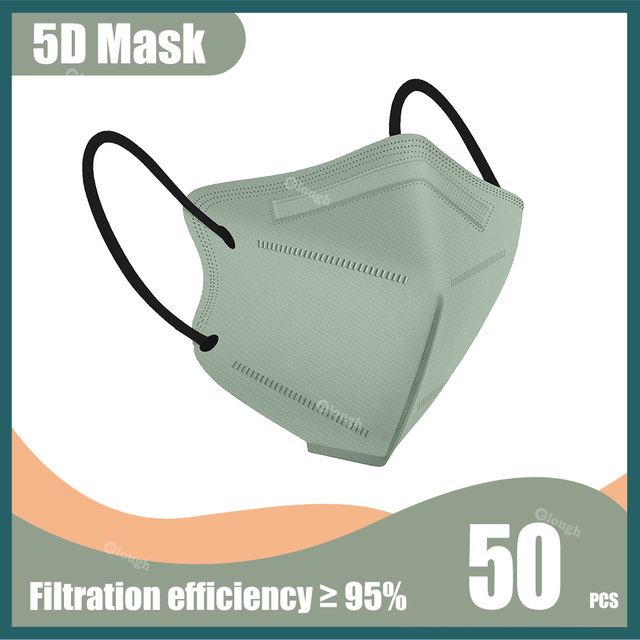 5D قناع وجه واقي KN95 Mascarillas FPP2 5 طبقات FFP2 Mascarillas الالوان FFP2mask الكبار تنفس KN 95 Mascherina FFPP2