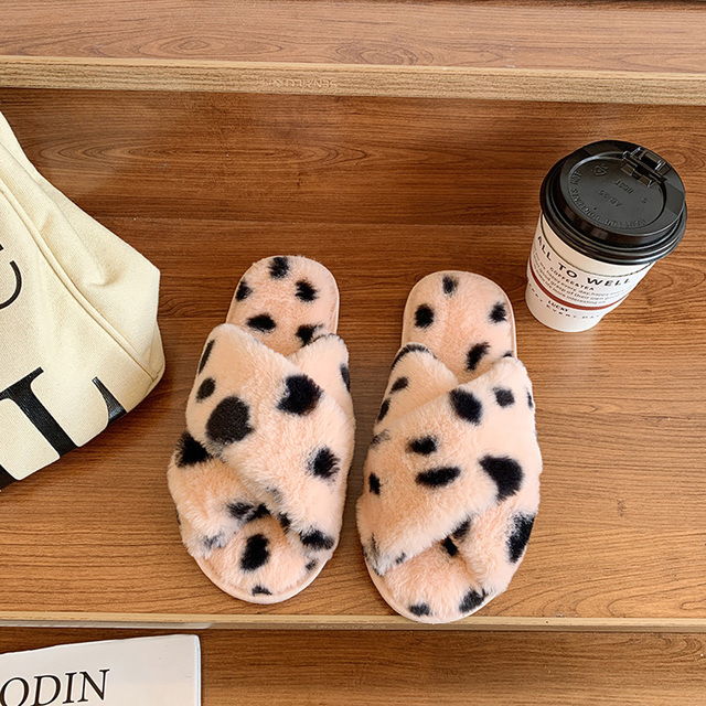 Women Shoes Soft Short Plush Different Styles Comfortable Women Slippers Open Toe Indoor Women's Shoes Furry Luxury Home Slippers