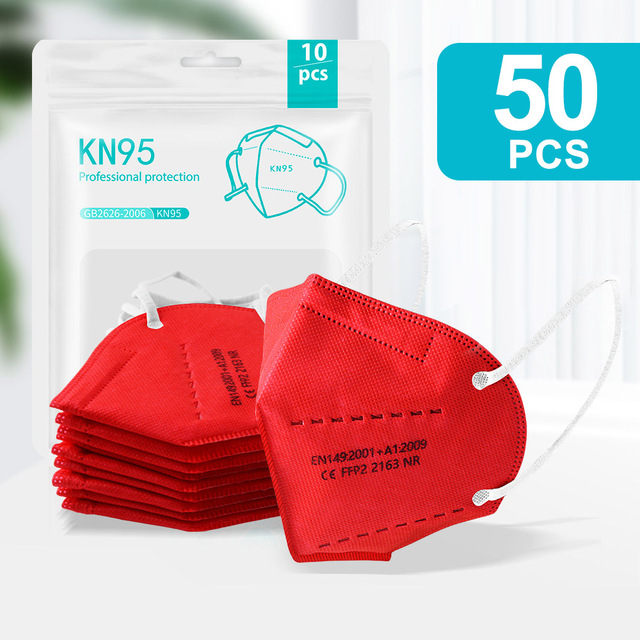 5-200pcs KN95 Mask 5 Layers Filter CE FFP2 Mascarillas ffp2masken Mouth Protective Reusable Face Masks Respirator Mask