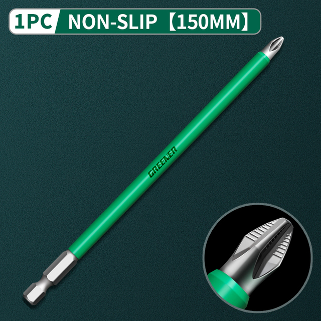 Greener Anti Slip Magnetic Impulse Head Cross High Hardness Hand Drill Bit Screw Electric Screwdriver Set 25 50 65 70 90 150mm PH2