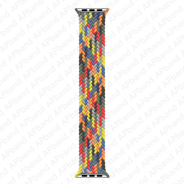 1:1 Official Braided Solo Loop For Apple Watch Band 44mm 40mm 42mm 38mm 3 4 5 SE 6 Nylon Bracelet iWatch Series 7 45mm 41mm Strap