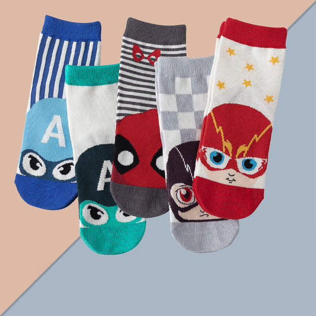 5 pairs soft cotton children socks cute cartoon print kids socks newborn baby boy socks casual girls boys socks 1 to 12 years