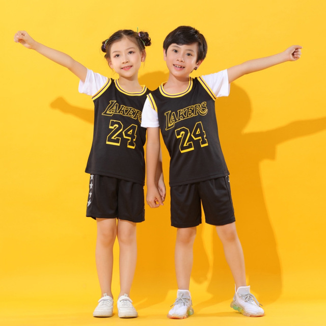 Baby boy basketball uniform outdoor sportswear 3-12 years old girls youth short suit summer children designer clothes set