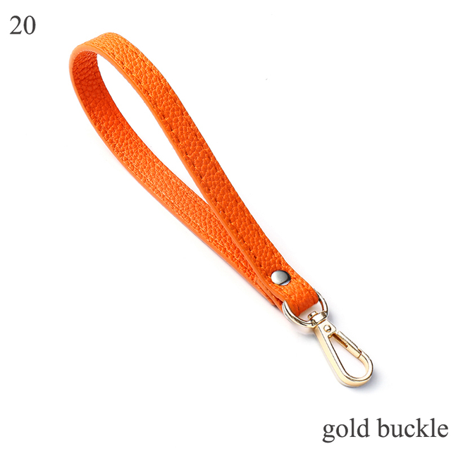 All-match mini bag belt purse belt women's wrist bag belt solid color women's simple handle purse belt bag replacement