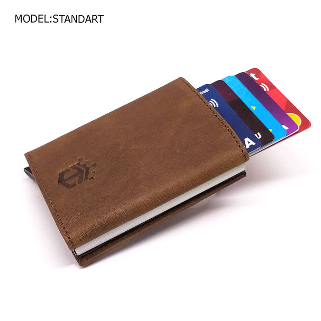 smart wallet business card holder genuine cowhide handmade smart automatic card holder men gift distributions card holder wallet wallet men card holder purse cards wallet money purse men's wallet id card holder men's wallets