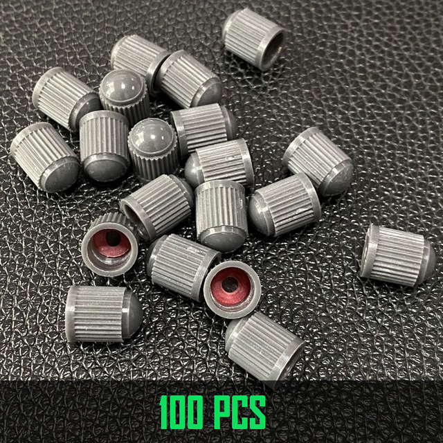 10/25/50/100pcs Black Tire Valve Caps, With Rubber O-Ring, Universal Stem Caps For Cars Bike, Bike, Truck, Motorcycle