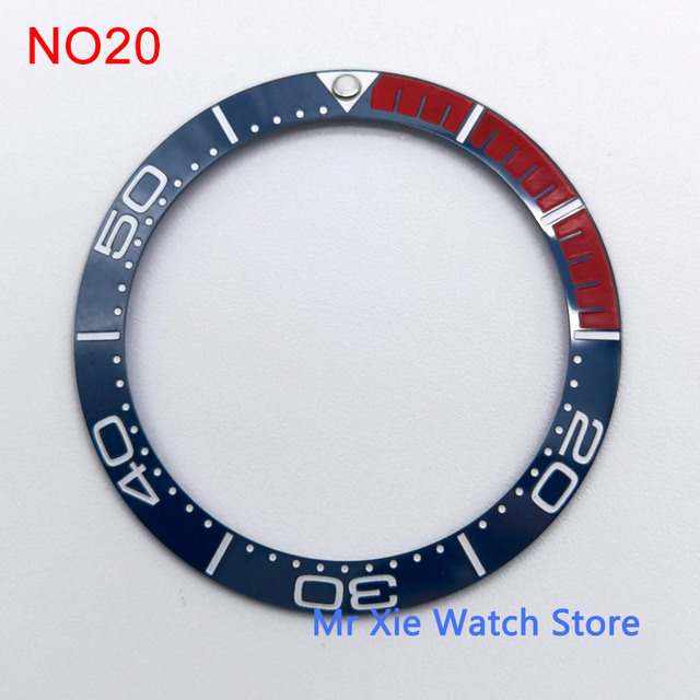 38mm watch strap high quality ceramic bezel insert for 40mm watch case accessories inner diameter 30.5mm