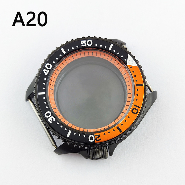 41.5mm NH35 NH36 case, watch accessories, stainless steel plated sapphire glass suitable for NH35 NH36 movement